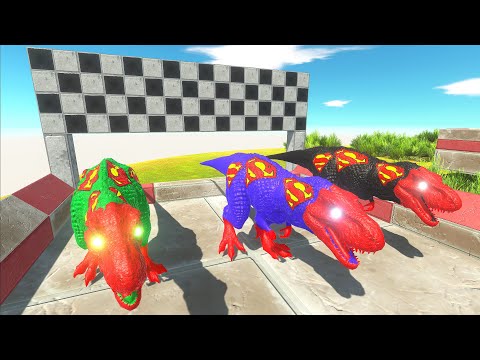 3x T-REX SUPERMAN Speed Race Championship Hunting Found Jurassic world evolution ARBS