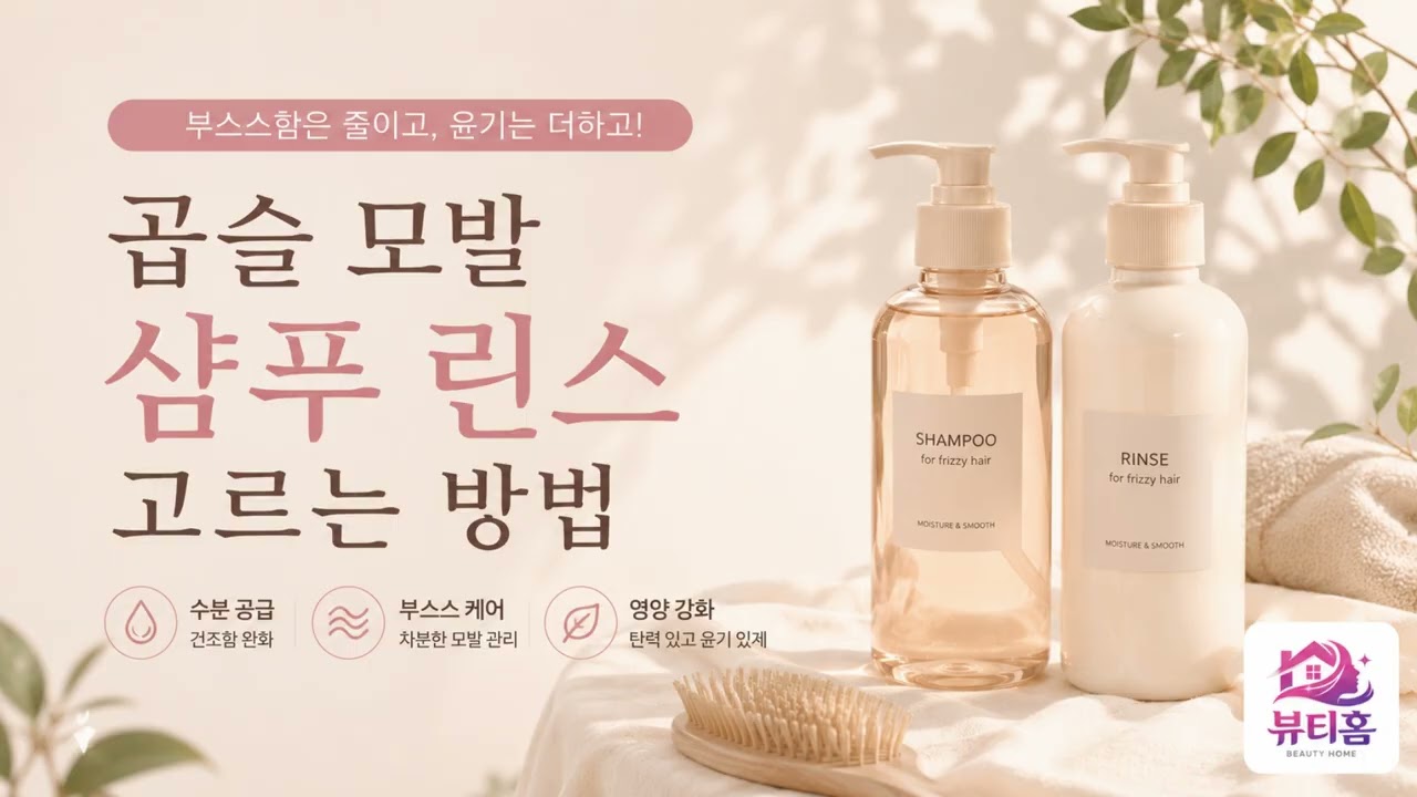 곱슬 모발 샴푸 린스 고르는 방법