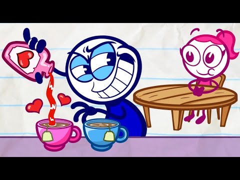 "Headphones Over Heels" Pencilmate's PASTA Tunes | Pencilmation Cartoons!