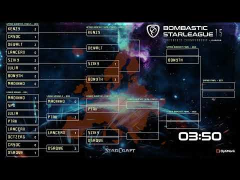 BSL15 Europe: RO6 Bracket Stage - KenZy vs Dewalt, Sziky vs Bonyth & more - StarCraft Remastered