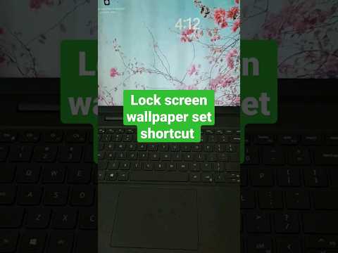 Lock screen wallpaper set shortcut key #laptop #short #lockscreen #wallpaper