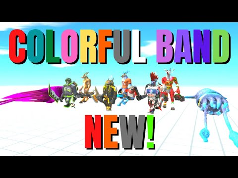 NEW! COLORFUL BAND VS THE STRONGEST UNITS! - ANIMAL REVOLT BATTLE SIMULATOR