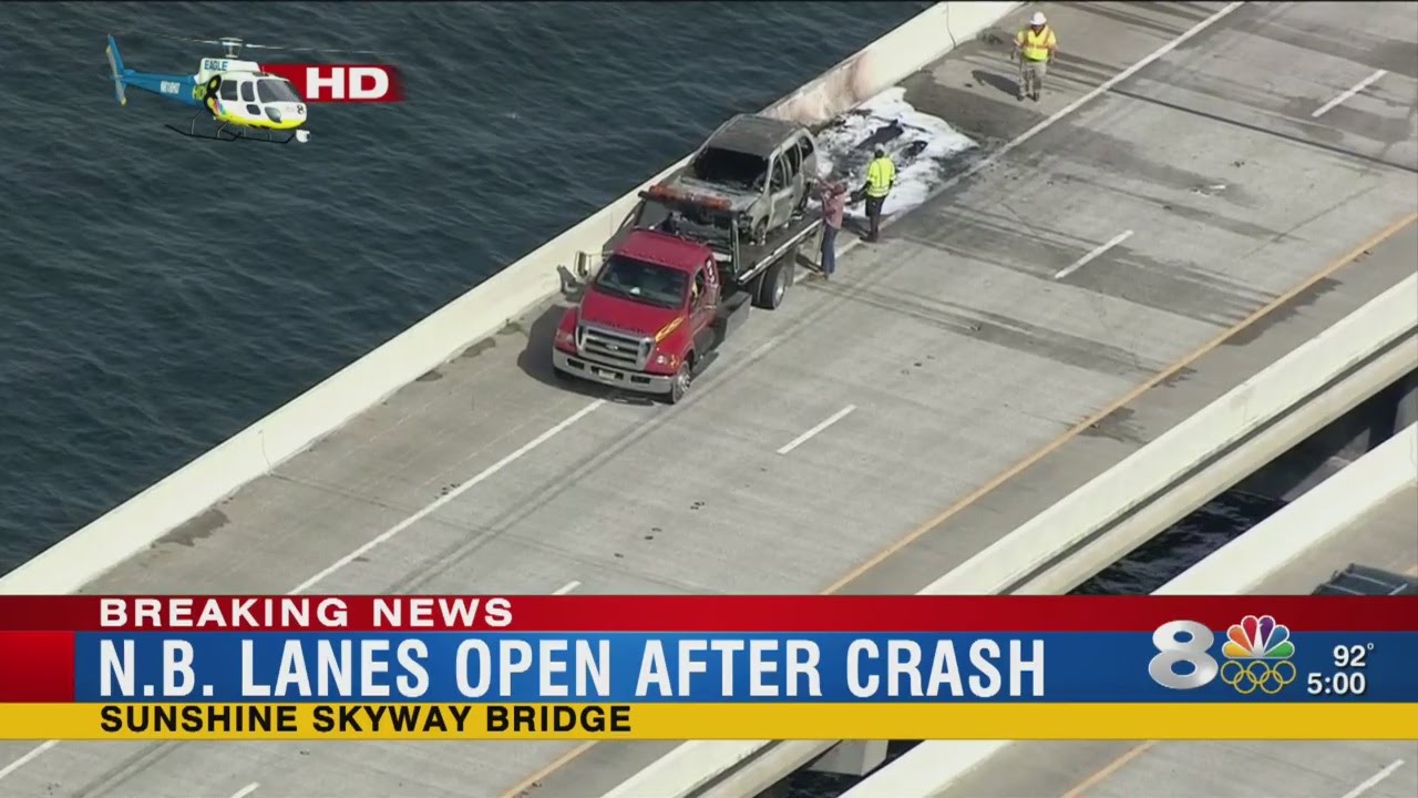 NB lanes of Sunshine Skyway Bridge reopen after crash