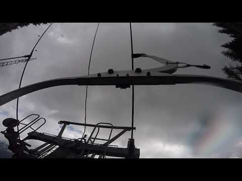 Discesa integrale seggiovia Leitner "Hochbolt" Sappada (Ud); 12/7/2018 (Chairlift / Sessellift)