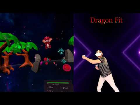 Dragon Fit - free rhythm-based VR fitness game on Oculus Quest