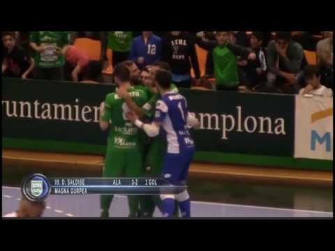Gol de Dani Saldise (2-3) en el Magna Gurpea - ElPozo Murcia. Cuartos de Final PlayOff
