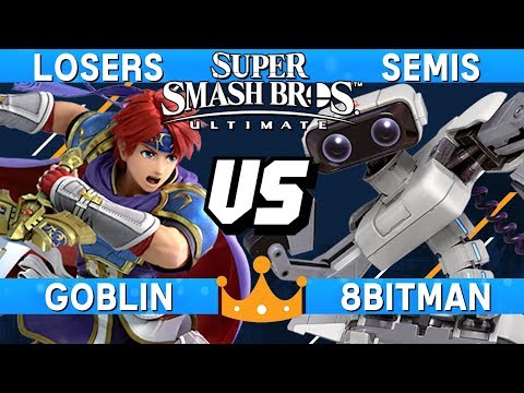 Smash Ultimate Tournament Losers Semis - Goblin (Roy) vs 8BitMan (ROB) - Overlords of Orlando