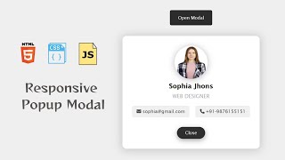 Can You Really Create a PROFESSIONAL Popup Modal Using JUST JS and CSS?