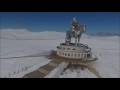 Chinggis Khan Monument in Winter