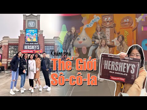 Khám Phá Quy Trình Socola Hershey, Kisses, Reeses | Hershey’s Chocolate World Tour 🍫 NhiiTa