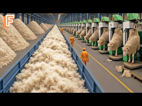 How Millions of Pounds of Sheep Wool Are Made Into Clothes Inside Mass Production Lines