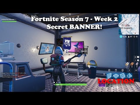Fortnite - Season 7 - Week 2 - Secret BANNER Location and Loading Screen