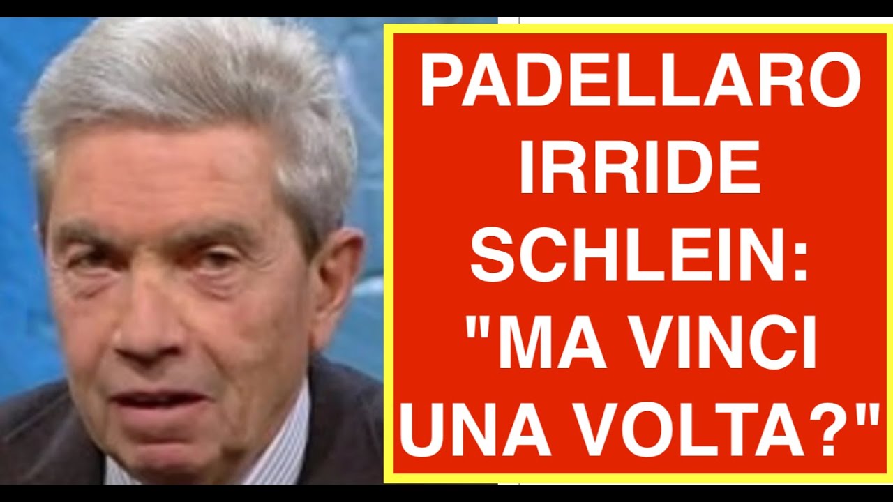 PADELLARO IRRIDE SCHLEIN: "MA VINCI UNA VOLTA?"