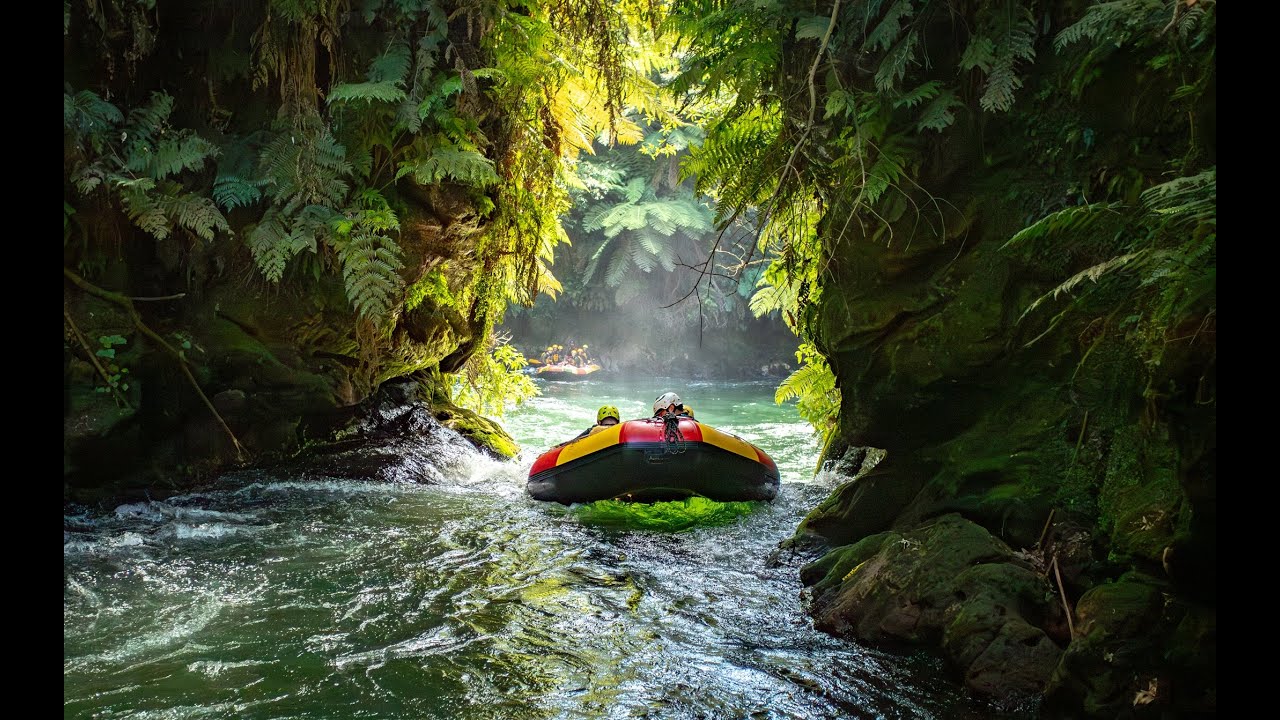 Experience exciting Kaituna River rafting with waterfall plunge.