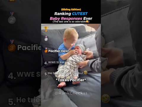 Ranking CUTEST Baby Responses Ever (Sibling Edition)