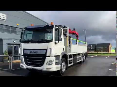 DAF (2019) CF320 & CF370 6 x 2 FASSI F155A2.22 Crane Mounted Rigid Brick Grab