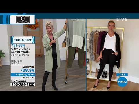 G by Giuliana Mixed Media Jogger Pant