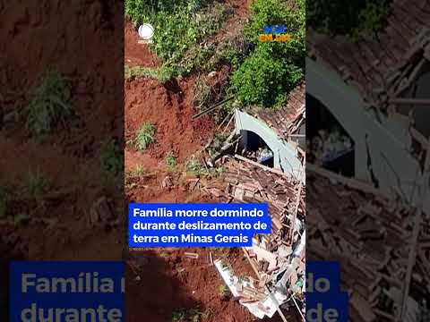 Família morre dormindo durante deslizamento de terra em Minas Gerais #HojeEmDia #Shorts