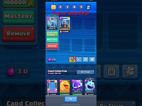 Zap or Tesla EVO?#clashroyaleshorts #supercell #clashroyale #viral