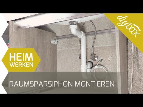 Install space-saving siphon