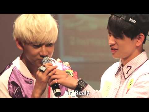 [fancam]140725 GOT7 Sinchon Fansign Event BamBam Rap♪ Jr focus