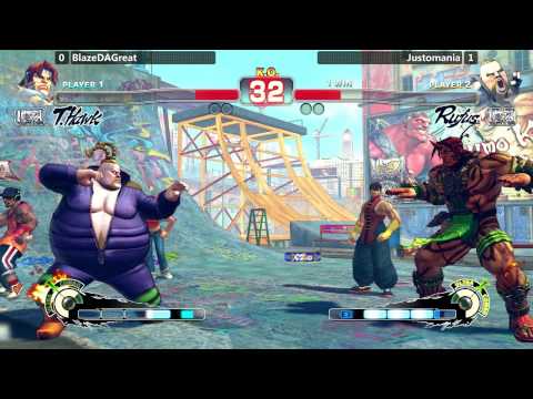 USF4 @ Resistance: Voltage - BlazeDAGreat (T. Hawk) vs Justomania (Rufus) [720p/60fps]