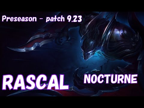 【元LJL選手・ノクターンTOP】GEN.G RASCAL ノクターン(Nocturne) VSジャックス(Jax) TOP - Patch9.23 KR Ranked【世界のLOL】