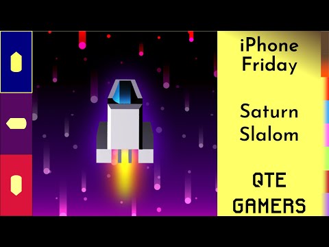 iPhone Friday - Saturn Slalom - A Cool Space Themed Runner With Simple Mechanics And Great Music - YouTube