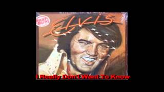 Elvis..I Really Don't Want To Know  " In H.D."  ( Cover By Capt Flashback)  Pls Use Headphones!!