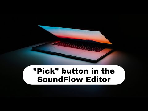 "Pick" button in the SoundFlow Editor