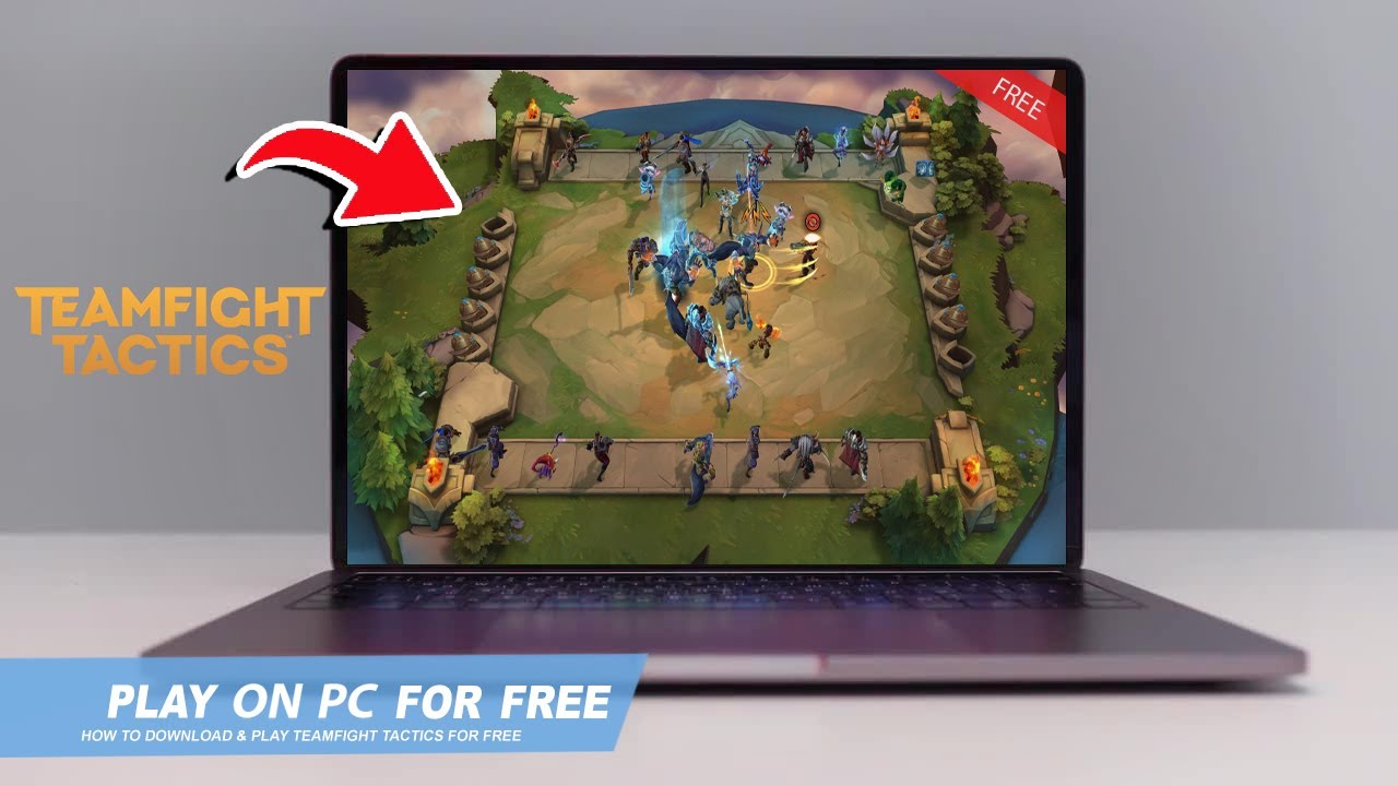 Teamfight Tactics (TFT) gameplay on a PC, showing champion battles and user interface.