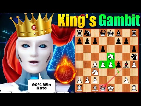 CRASH EVERYONE WITH THIS UNIQUE KING'S GAMBIT Opening, Preferred By Stockfish | Chess Opening  | AI