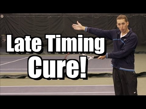 Late Groundstroke Cure - Timing Tennis Lesson - Forehand Backhand Instruction
