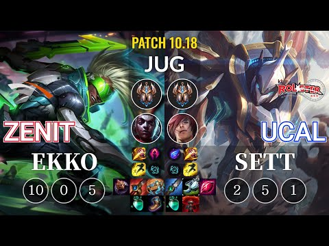HLE Zenit Ekko vs KT Ucal Sett Jungle - KR Patch 10.18