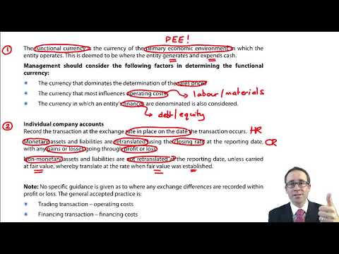 IAS 21 Effect of changes in foreign currency rates - CIMA F2