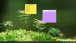 Windows: Creating a checklist inside a sticky note using the Markdown 