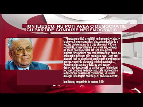 DECLARATIA ZILEI 15 Octombrie - Ion Iliescu luptă cu fake news-urile
