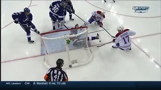 Stralman makes unreal kicking save on Sekac