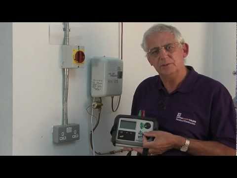 Earth fault loop impedance test