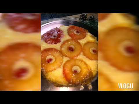 Bahamian Bacardi Gold Pineapple Upside Down Cake