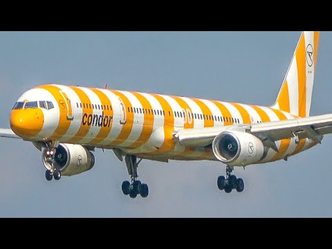 60 MINUTES PURE AVIATION - Airplane Highlights of August - Boeing 747, B757, Airbus A380 ... (4k)