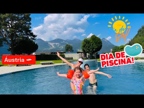 Verão na Áustria | Dia de piscina! Como são as piscinas públicas na Áustria? Val Blu em Bludenz
