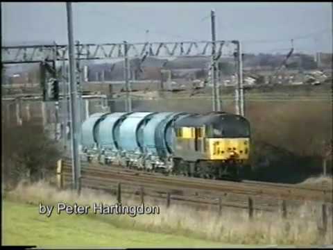 Derailed! Diesel comes off the track! Winwick, Bank Quay Warrington 37071 nobody gets injured! 1996.