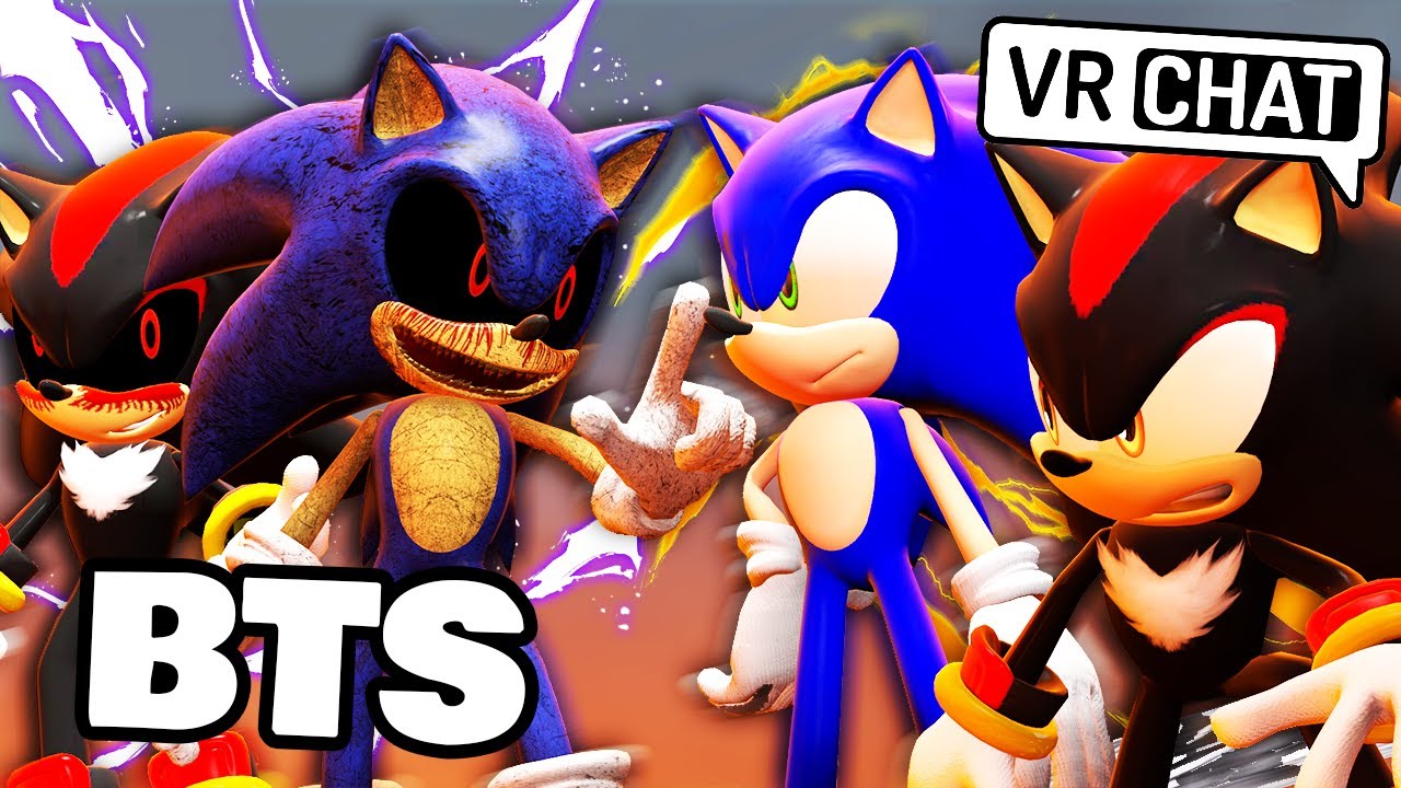 [BTS] Sonic & Shadow VERSUS Sonic.EXE & Shadow.EXE! (VR Chat)