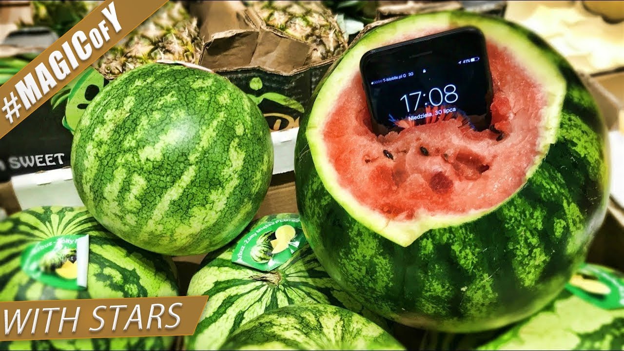 TELEFON W ARBUZIE! -  Karol Okrasa z KUCHNI LIDLA - Magic of Y