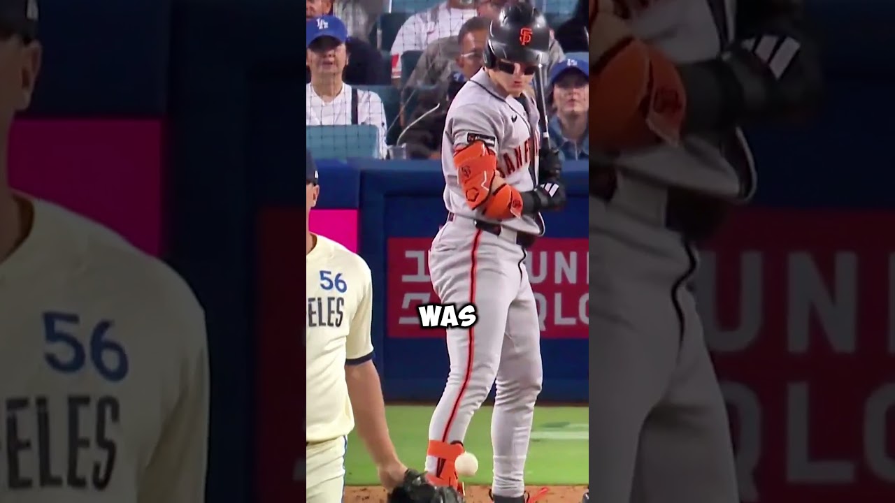 This Might Be Baseball’s Least Intimidating Hit-by-Pitch ???? #MLB #shorts #baseball
