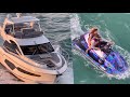CAT AND MOUSE | Sexy Sunseeker chasing Flamboyant Jet ski