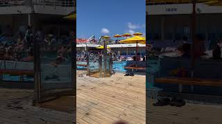 Carnival Paradise On A Hot Lido Deck.