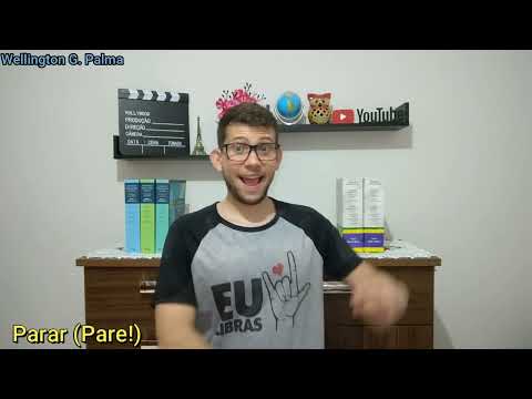 Parar em Libras (4 Sinais)