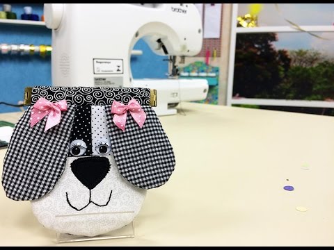 Programa Arte Brasil - 13/02/2015 - Kátia Martinelli - Porta moeda de "Cachorrinho" em patchwork